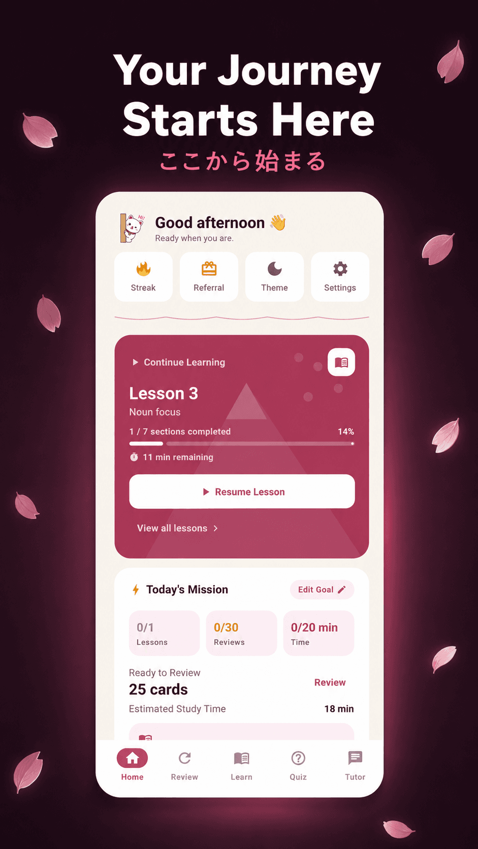 ZeroNihongo — learn Japanese smarter with interactive lessons, AI tutor, quizzes and JLPT prep